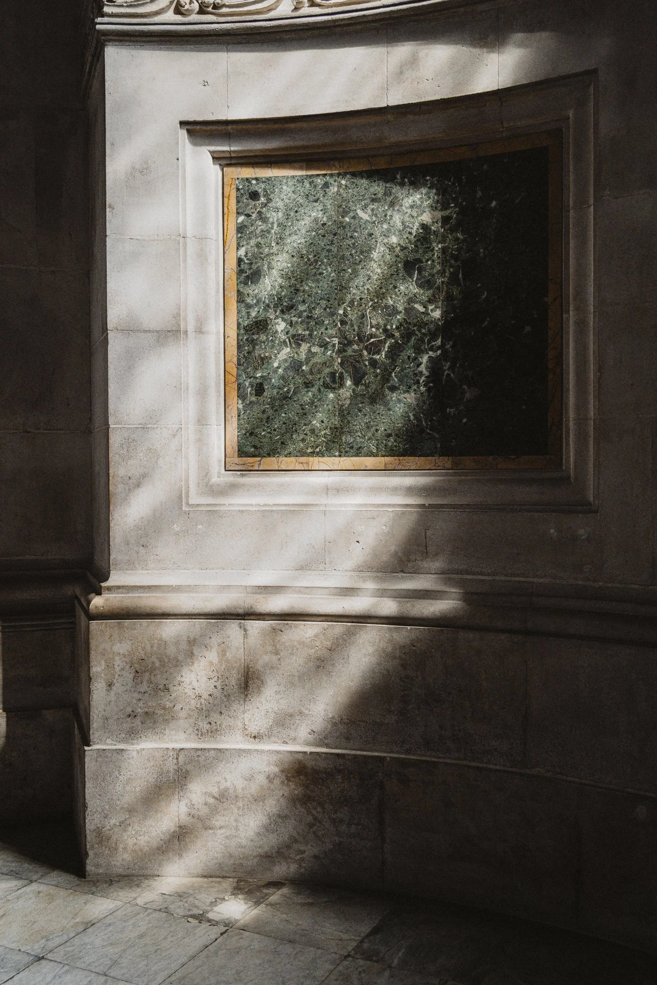 Interior architecture of St Paul's Cathedral in London.