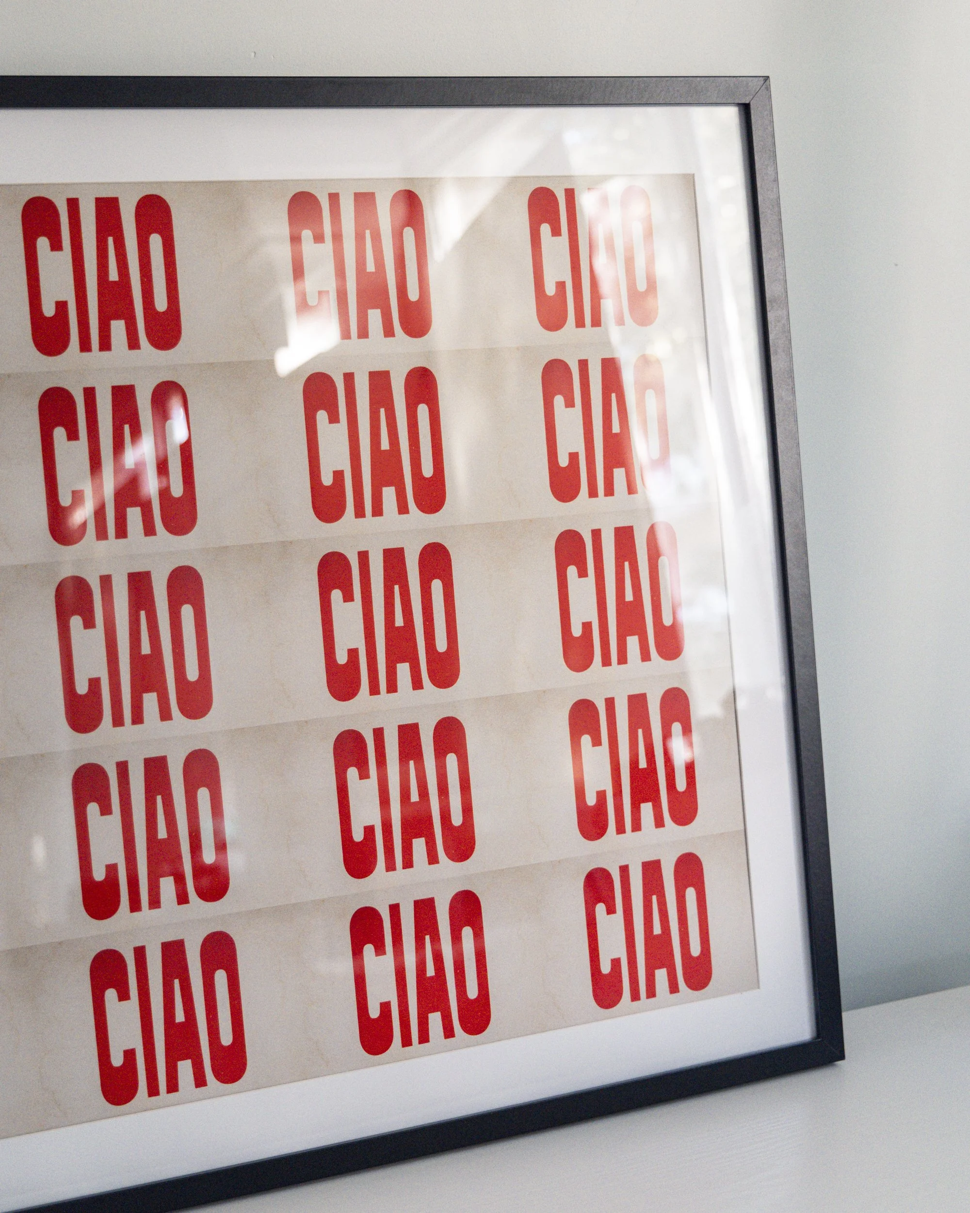 ciao bella art print
