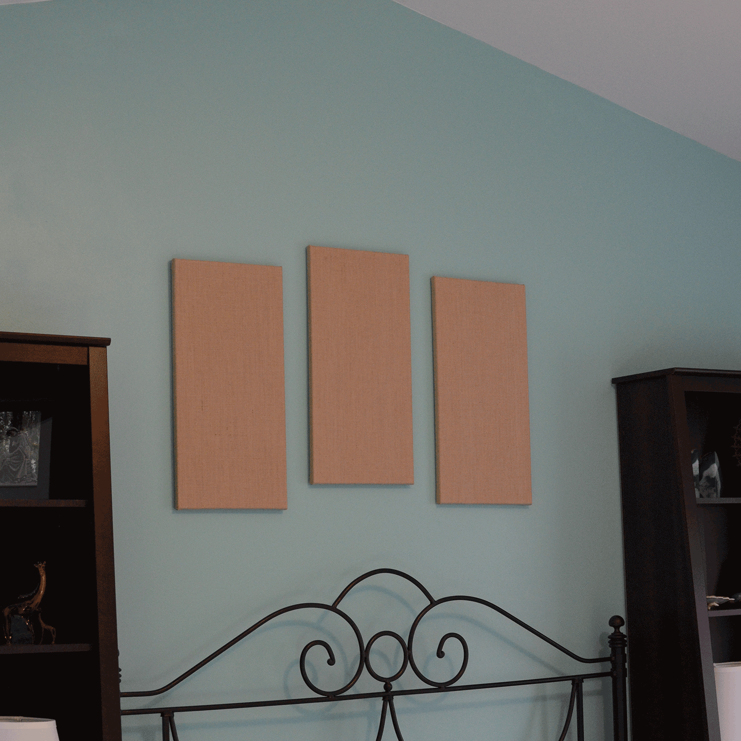 1. Hang the canvases.