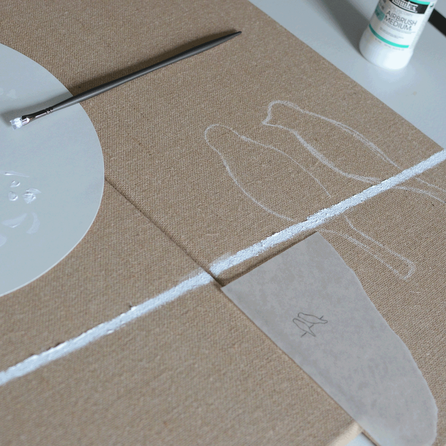 5. Use chalk to outline your chirpers.