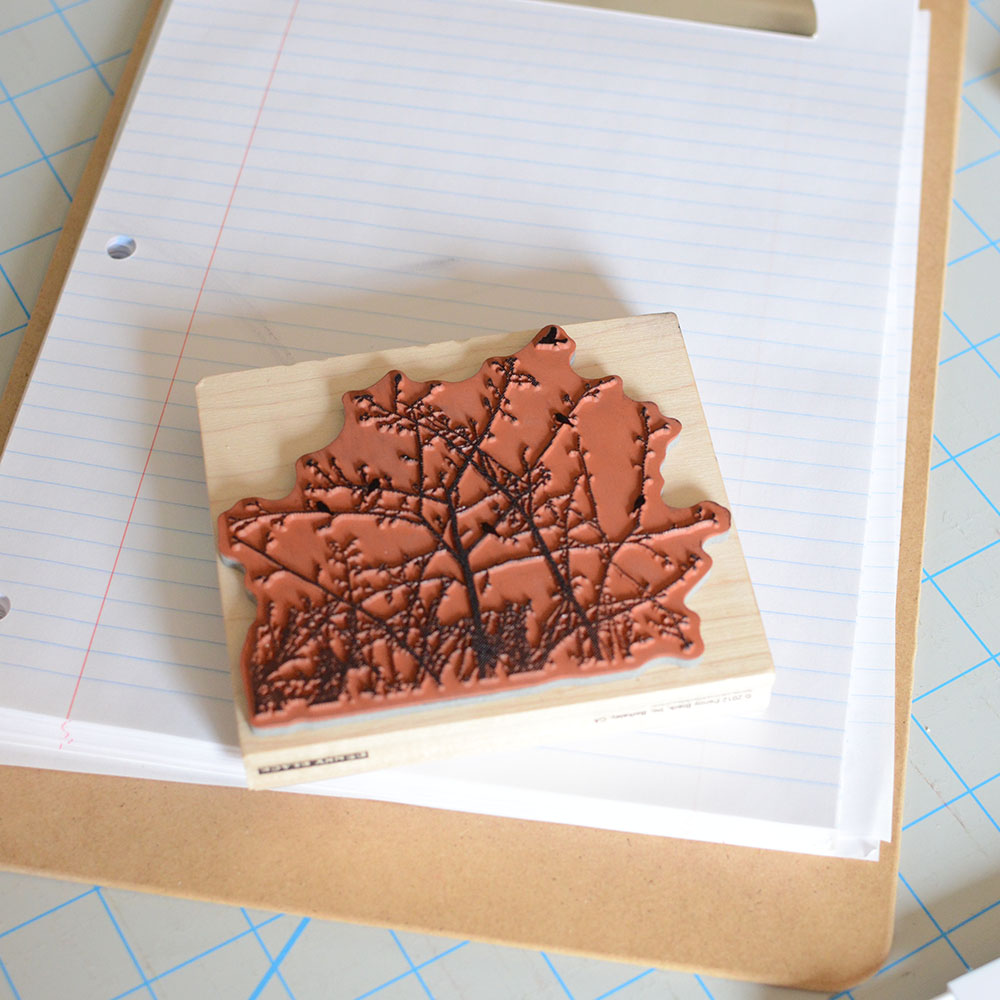 2. Make sure your stamp is well-inked.
