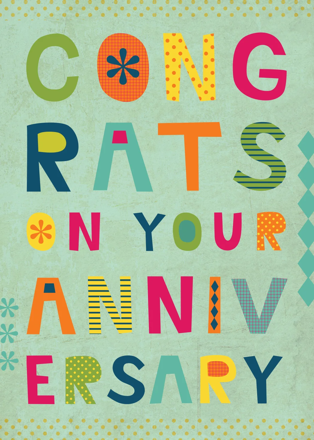 Anniv collage lettering