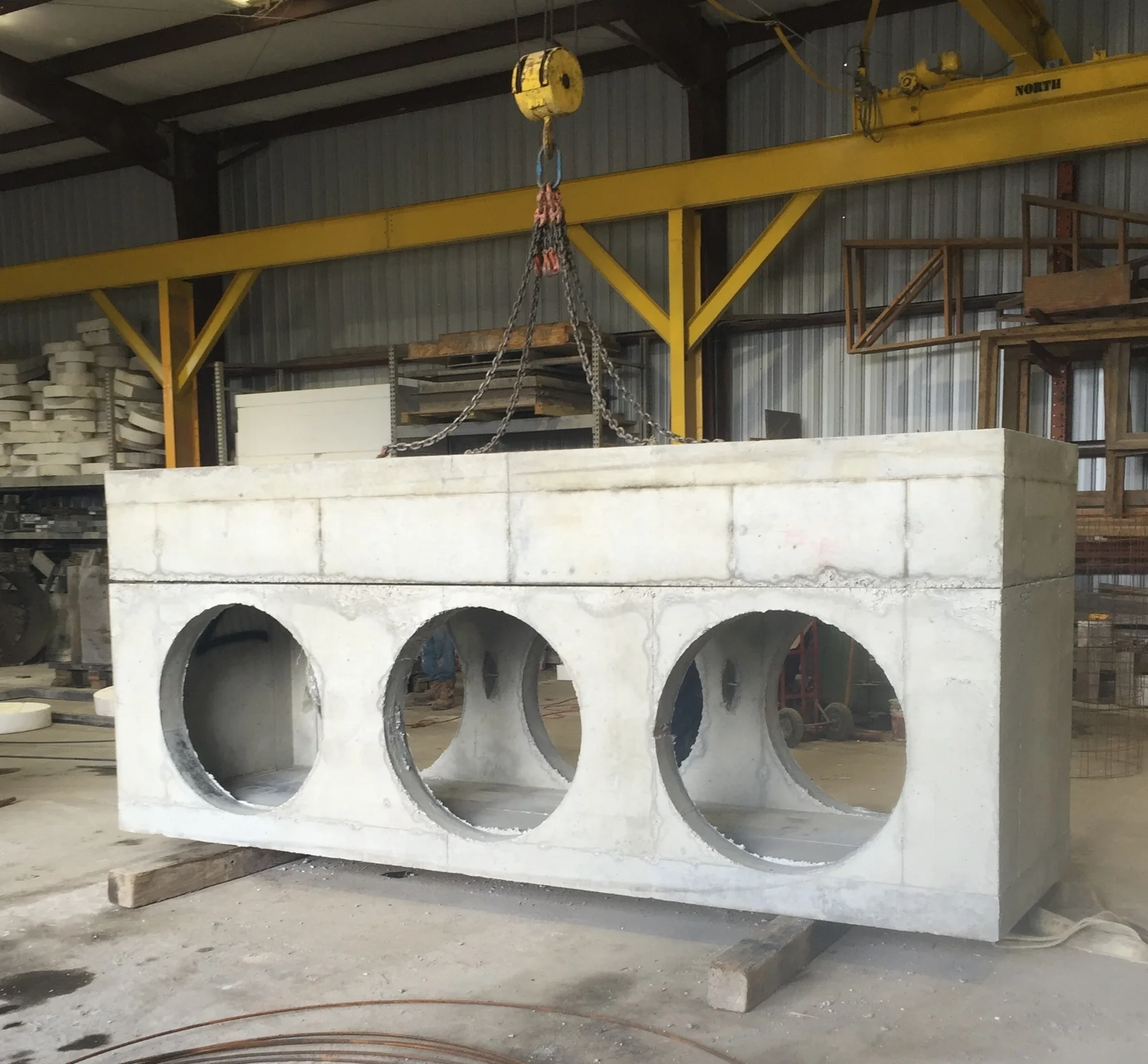 Triple-Barrel Custom Drain Structure