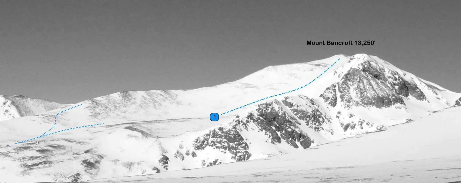 Mount Bancroft from the northeast. Photo: Rob Writz