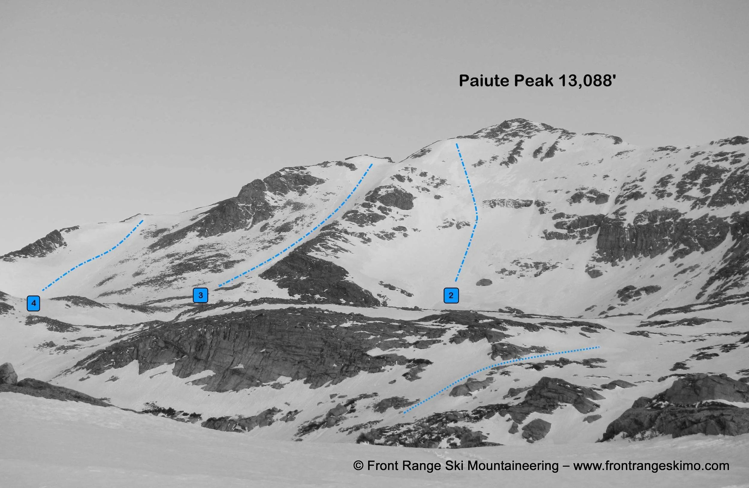 Paiute Peak from the east. Photo: Rob Writz