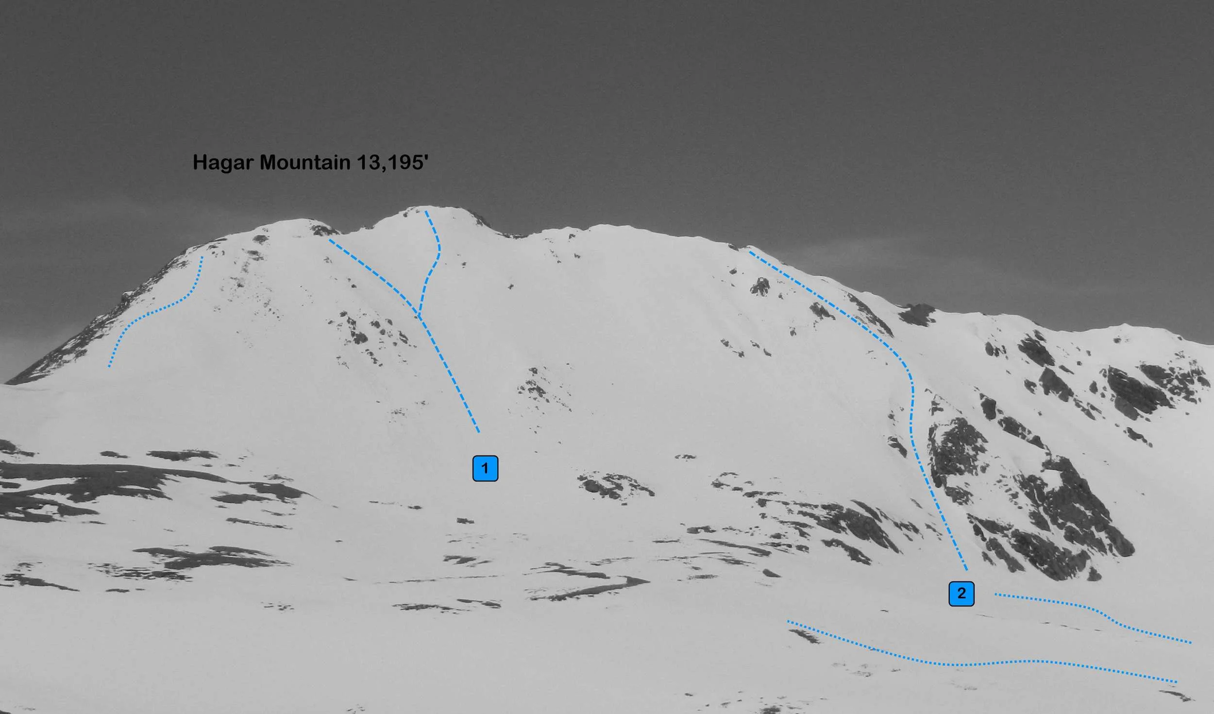 Hagar Mountain from the south. Photo: Rob Writz