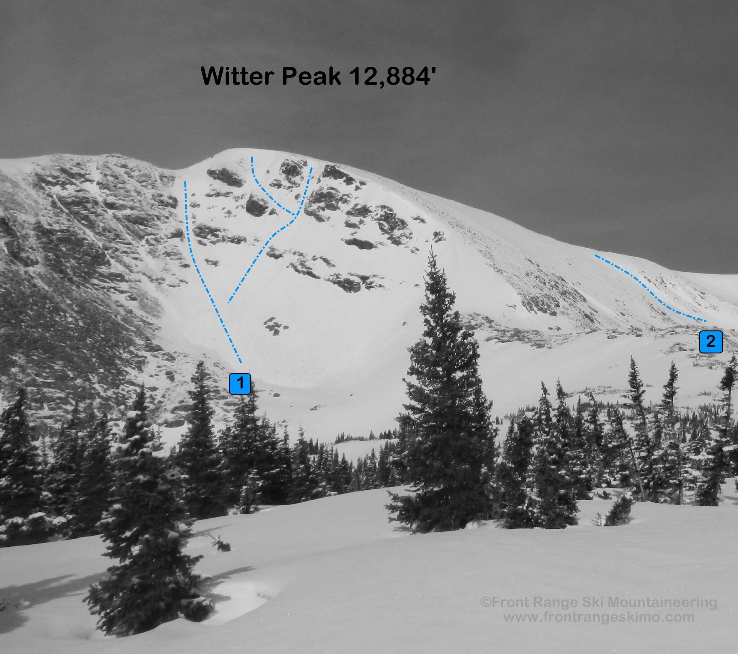 Witter Peak from the East. Photo: Rob Writz