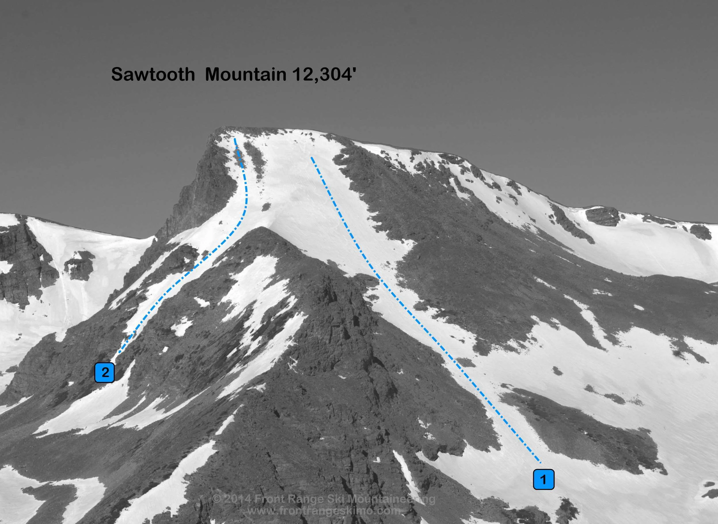 Sawtooth from the east. Photo: Rob Writz