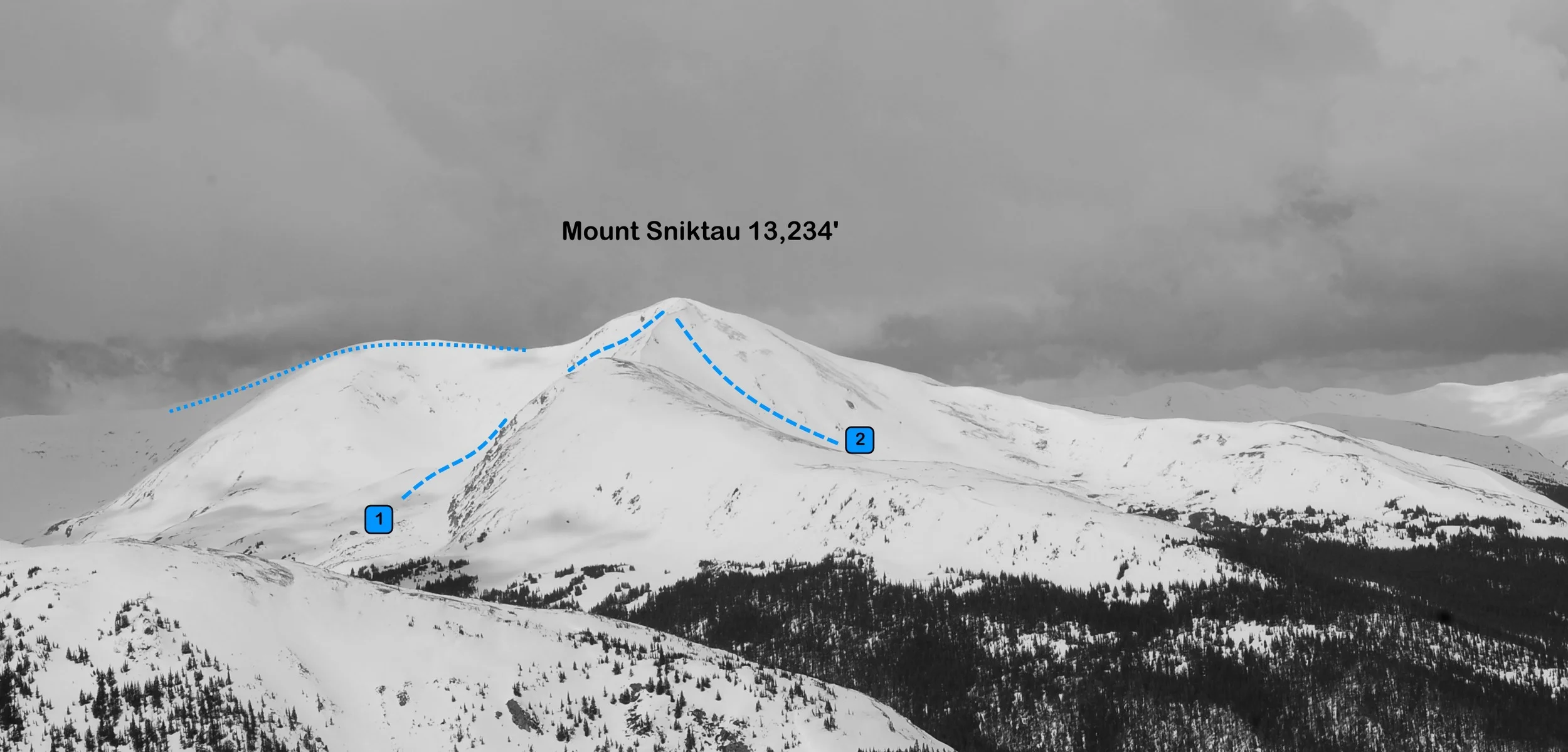 Mount Sniktau from the east. Photo: Rob Writz