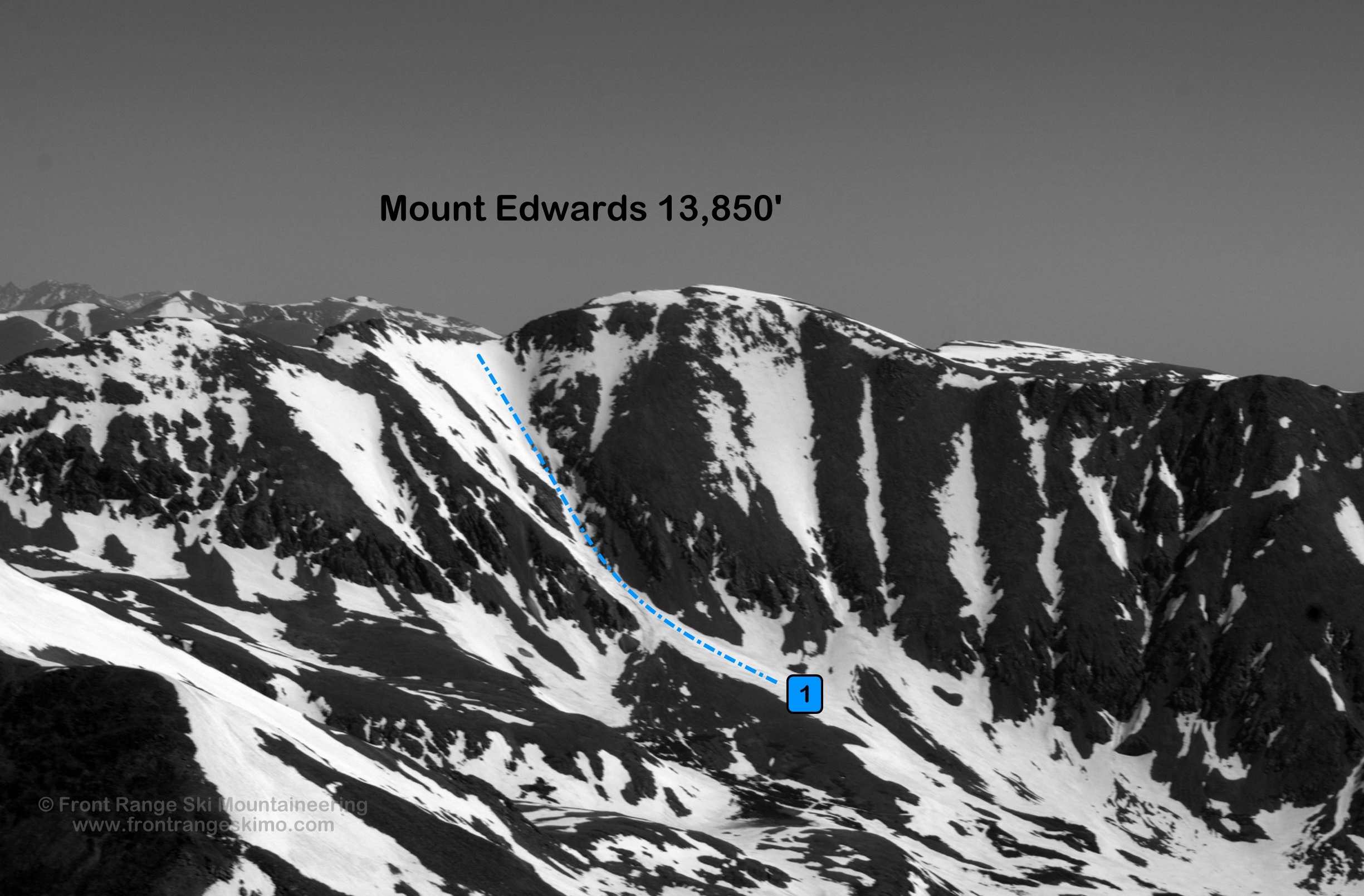 Mount Edwards from the south. Photo: Rob Writz