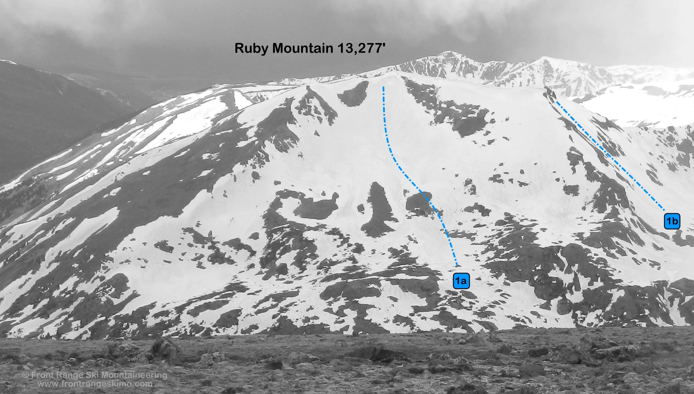 Ruby Mountain from the east. Photo: Rob Writz