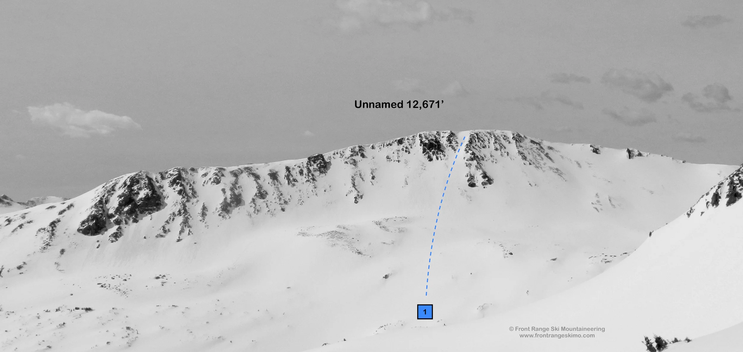 Unnamed 12,671 from the North. Photo: Rob Writz