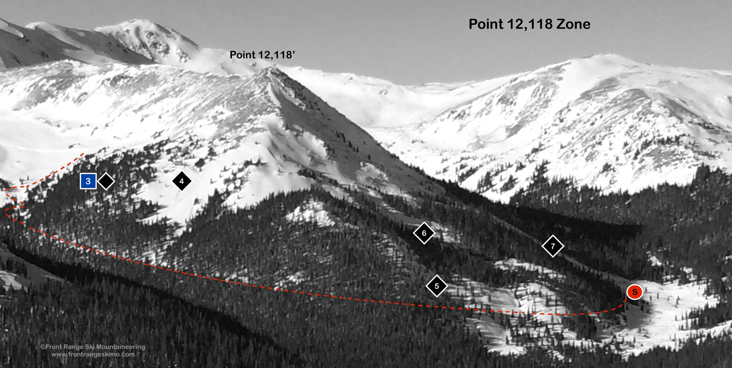 Jones Pass South from the north. Photo: Rob Writz