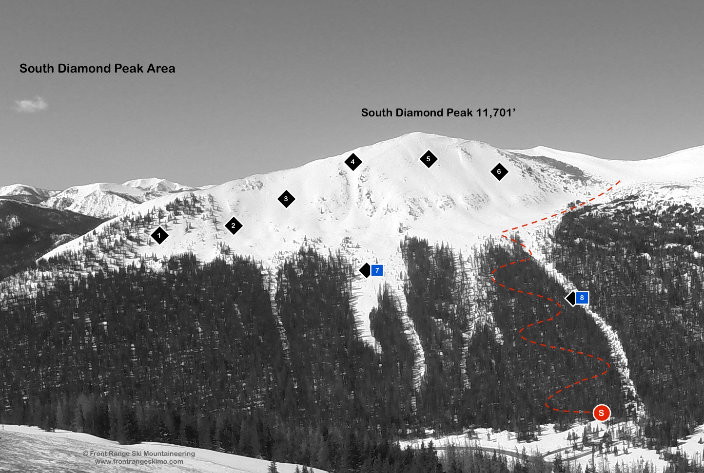 South Diamond Peak from the East. Photo: Rob Writz