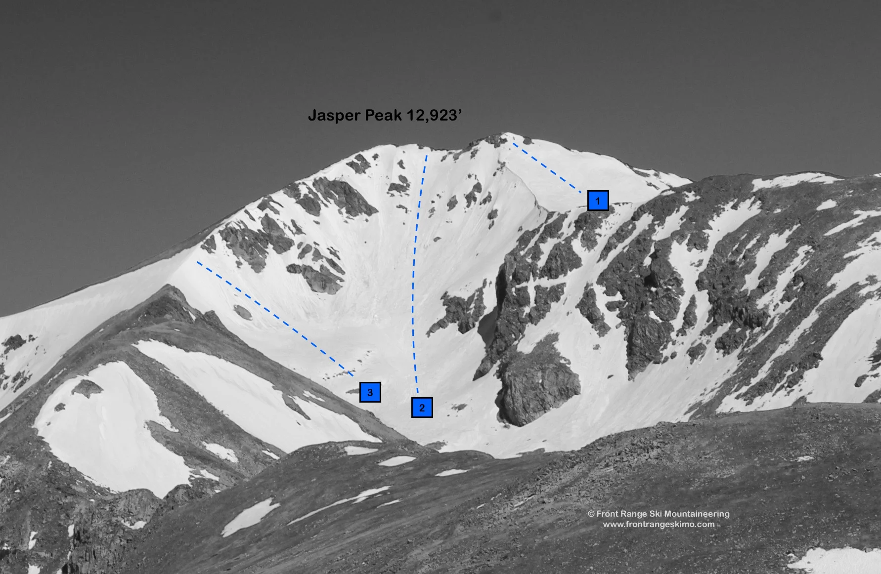 Jasper Peak from the North. Photo: Rob Writz