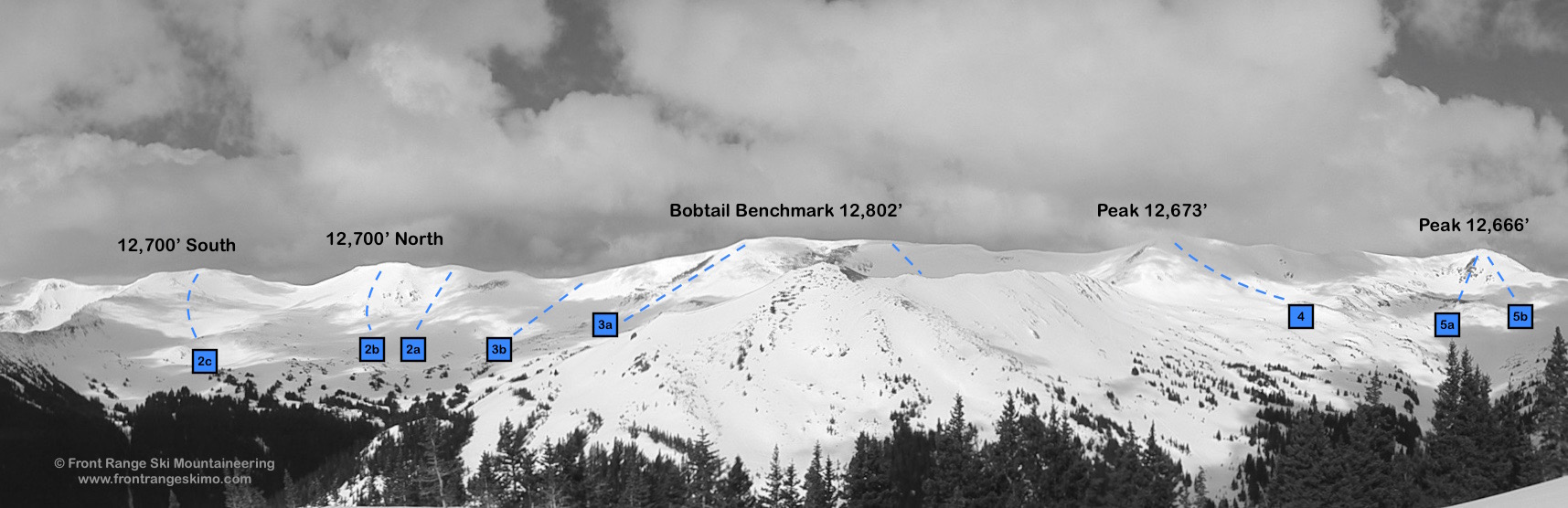 Bobtail Benchmark and Jones Pass are north. Photo: Rob Writz