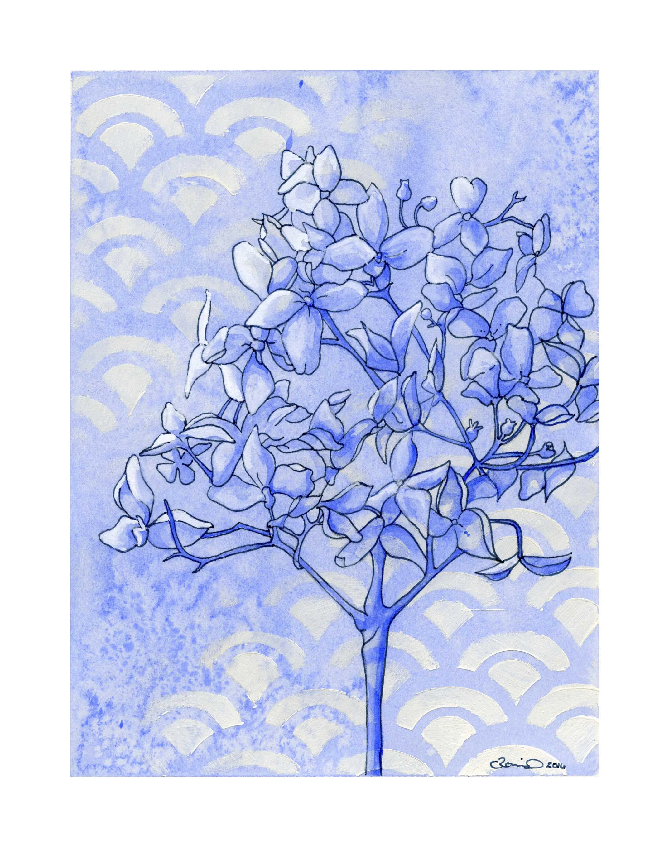 French Ultramarine Hydrangea