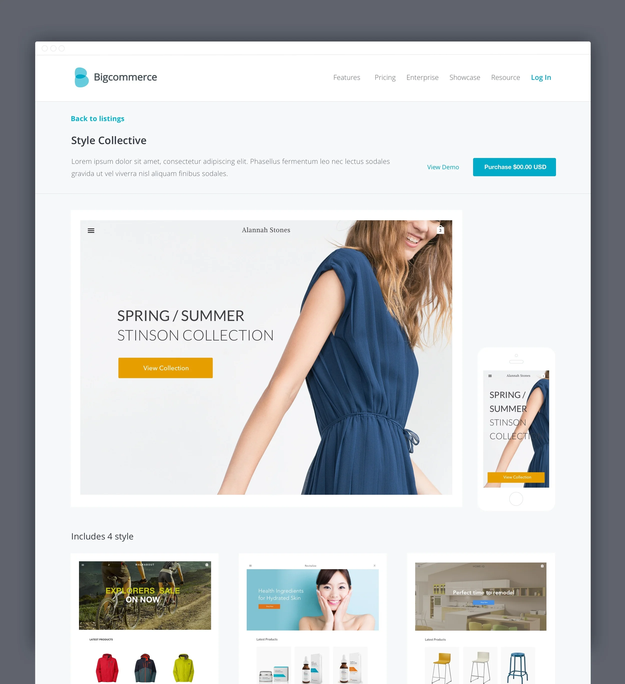 Bigcommerce Themes Marketplace and Manager