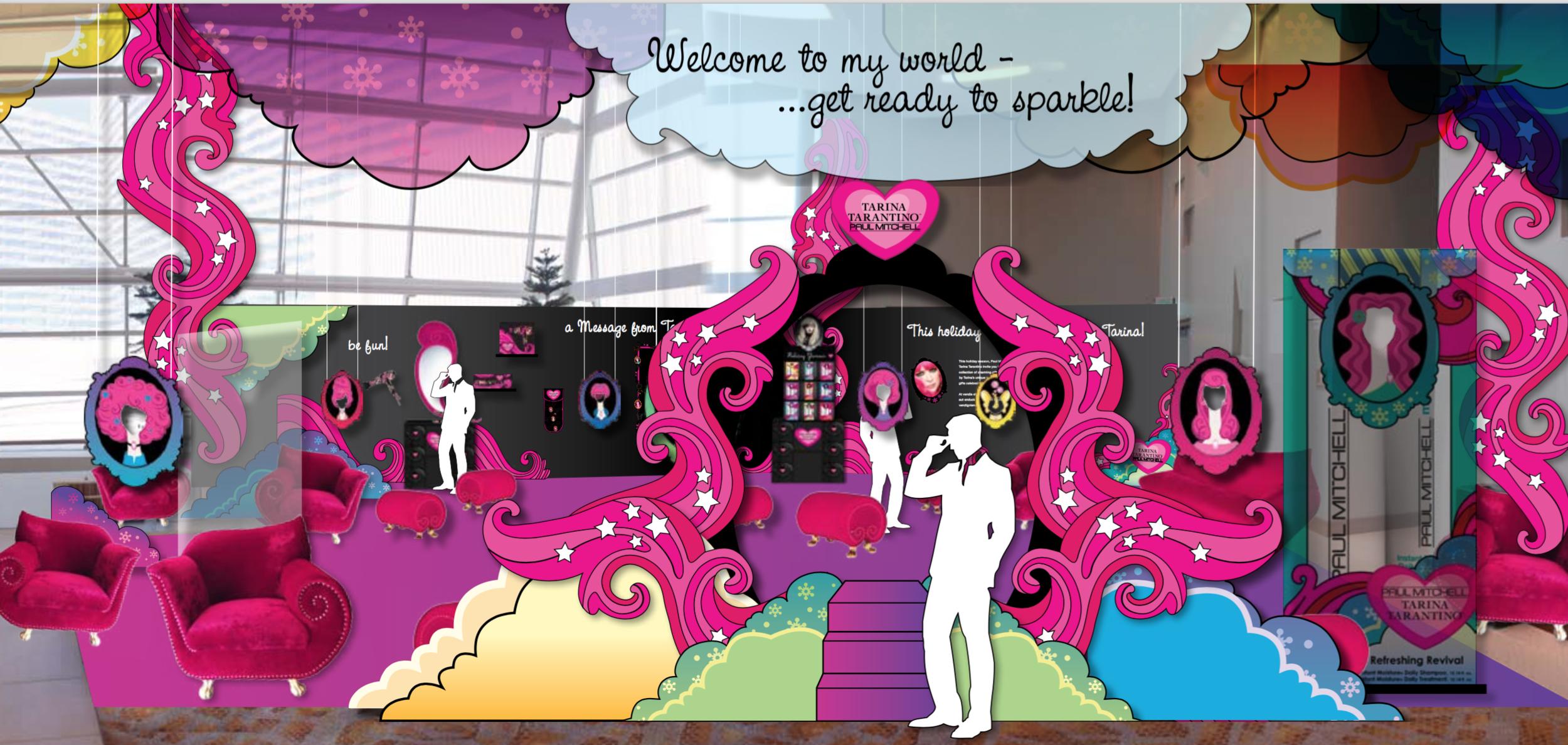 The Paul Mitchell and Tarina collaboration rendering.