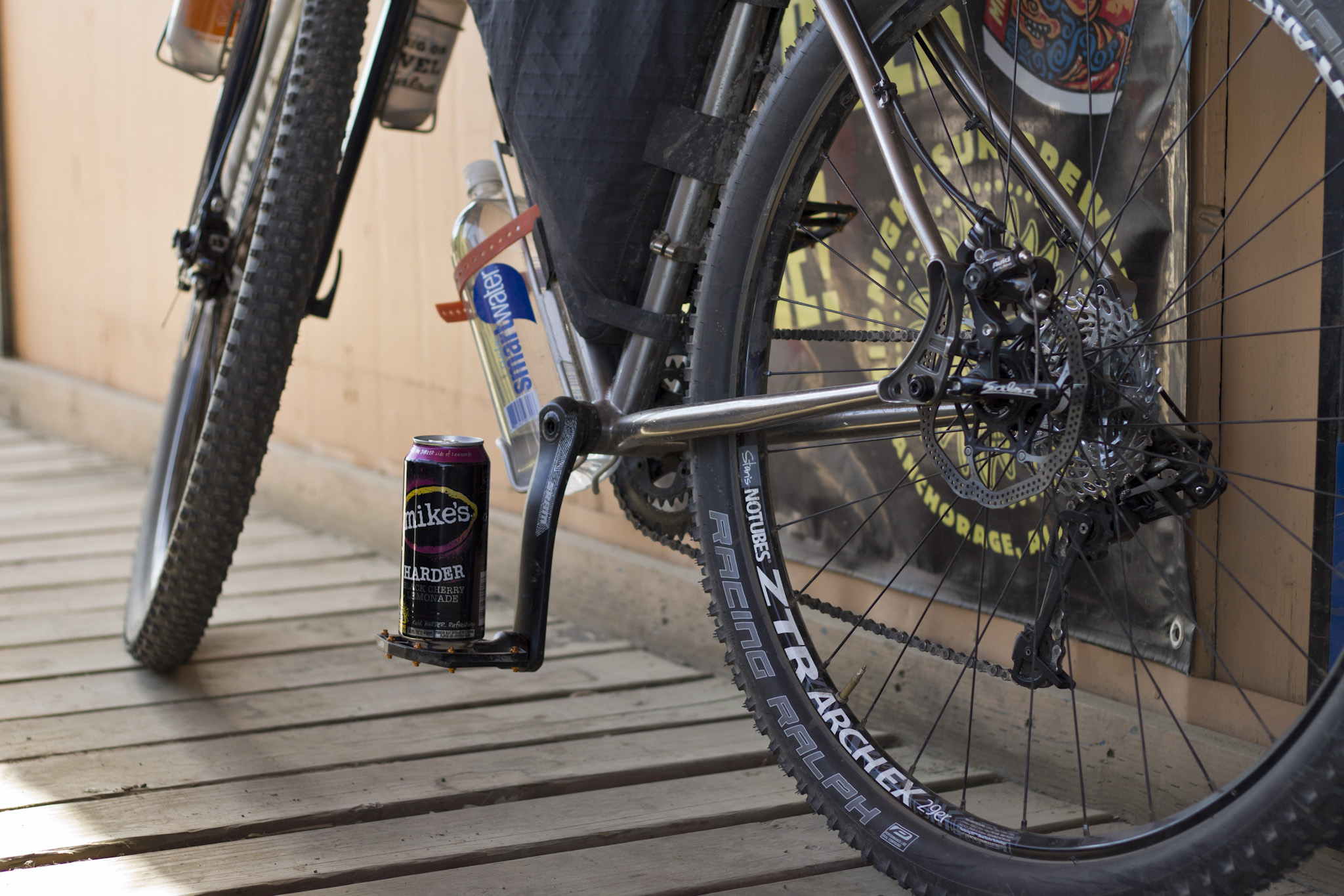 A mid-ride drink sounded like a good idea. Finishing it on the hill climb leaving the store was even better.