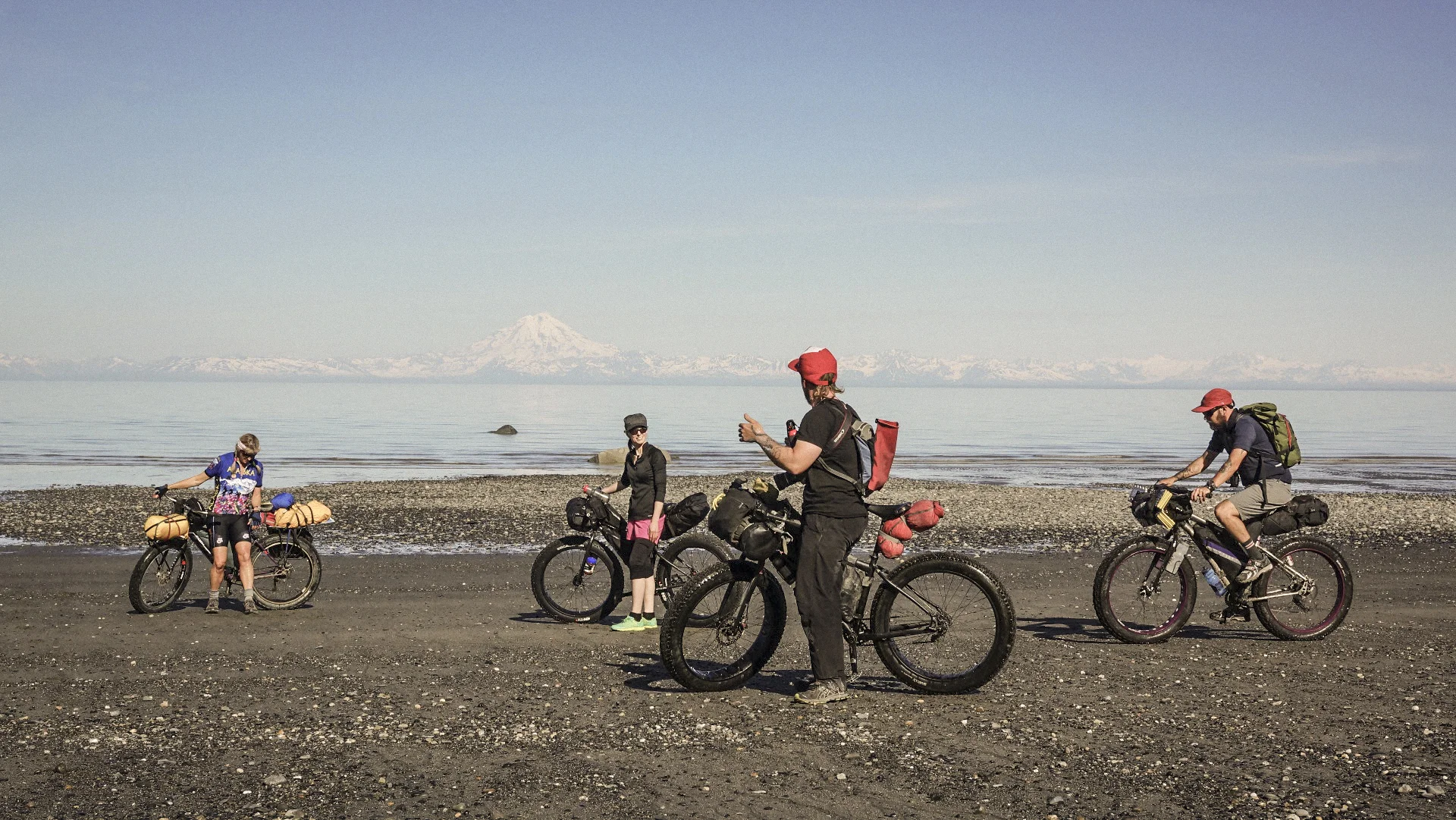 Fatbiking Alaska’s Kenai Coast as a big group with the Salsa guys in 2013.