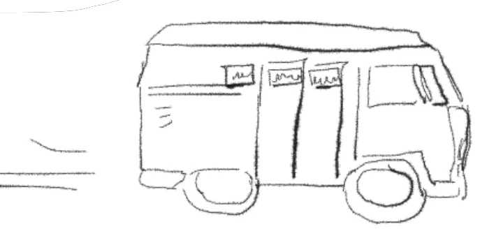 21. When you drove the VW bus around the country