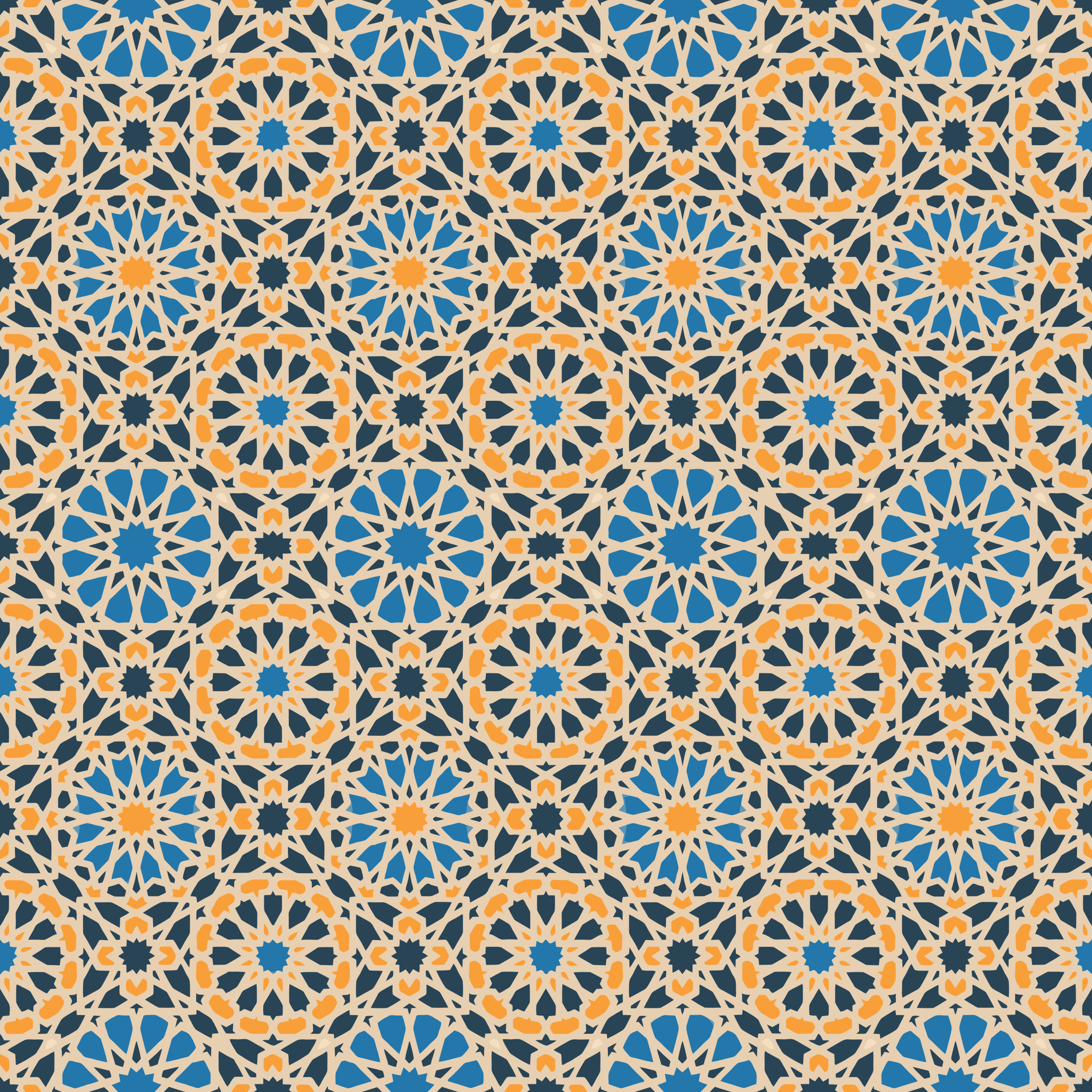 Inspiration: I love the layers of geometric patterns and colors. 