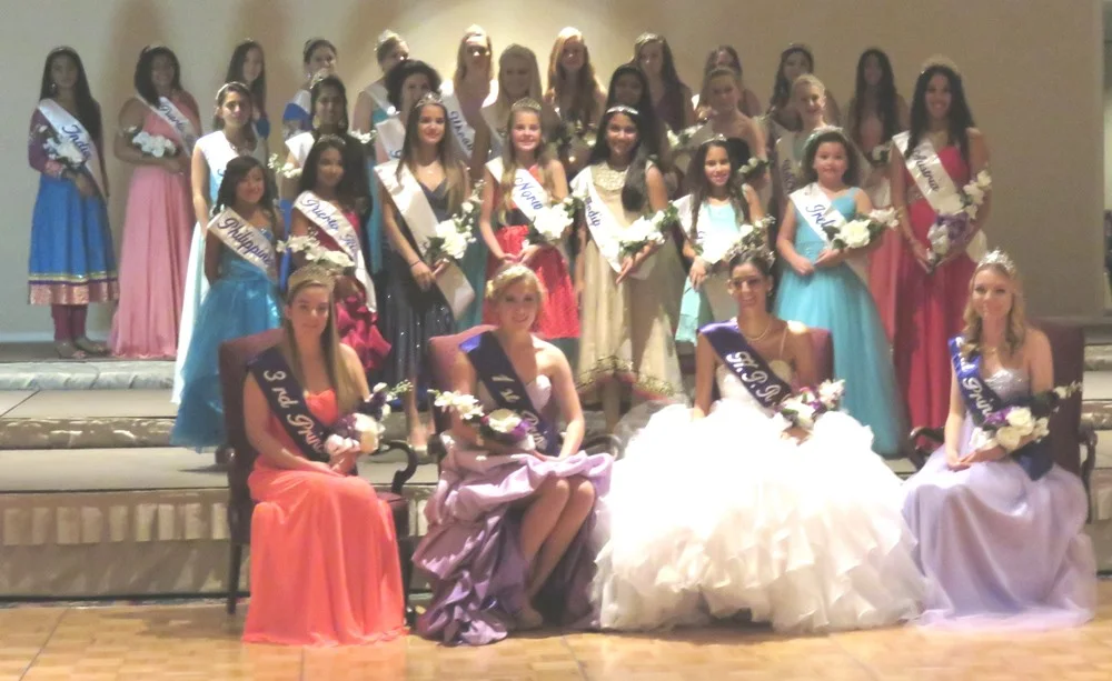 House of Pacific Relations Queens and Princesses at Coronation Banquet, November 2014
