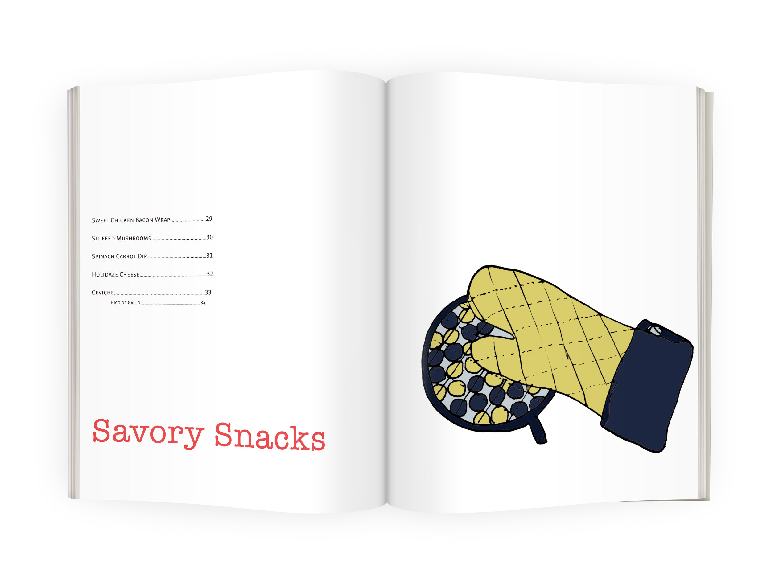 Table of Contents for Savory Snacks