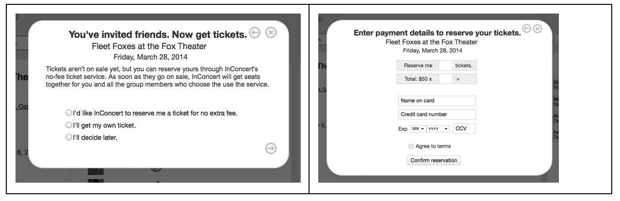 Ticket buying for customers