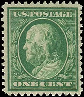 price-of-us-stamps-scott-357-1909-1-cent-franklin-bluish-paper-regency-112-739.jpg