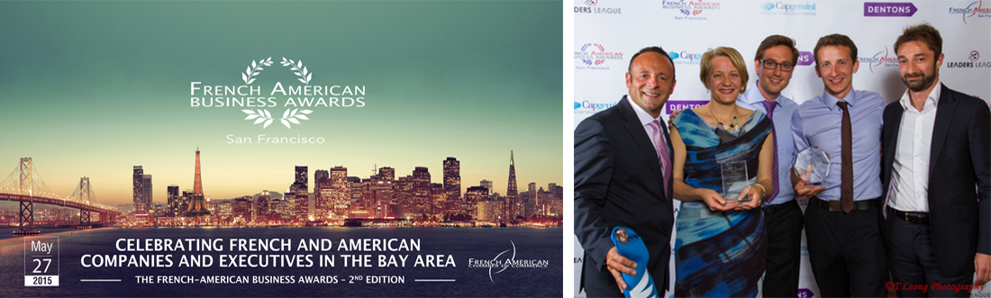 Startup of the Year award (Special Distinction) from French American Chamber of Commerce in 2015: