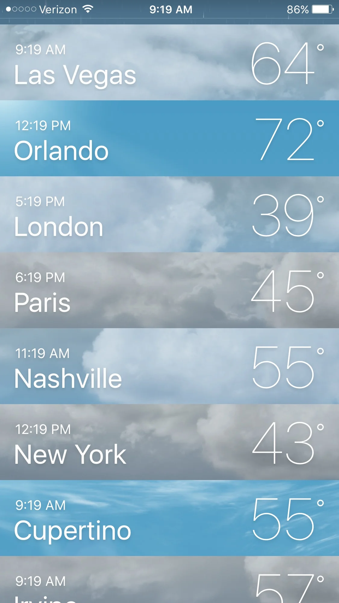 any weather