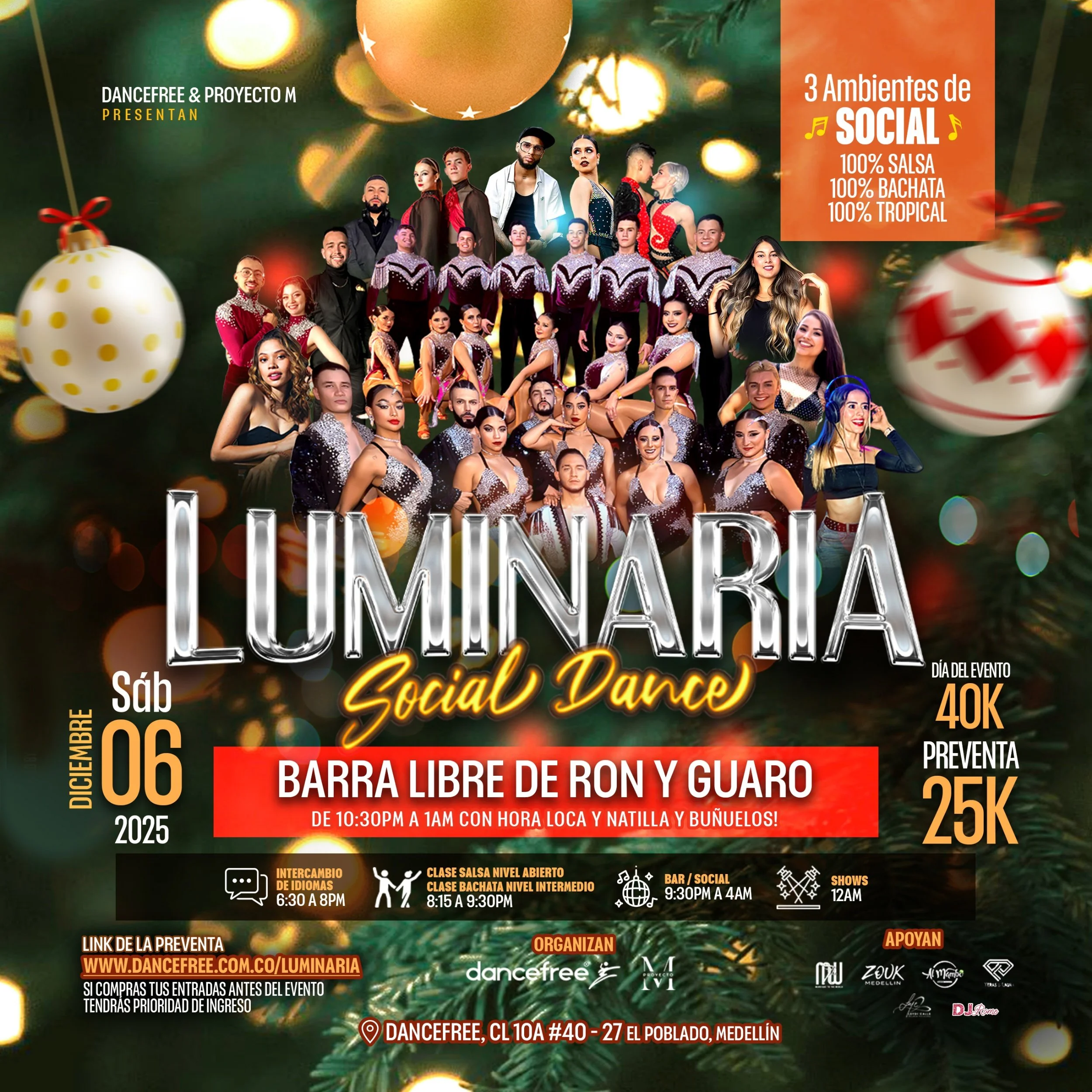Social Luminaria y Barra Libre