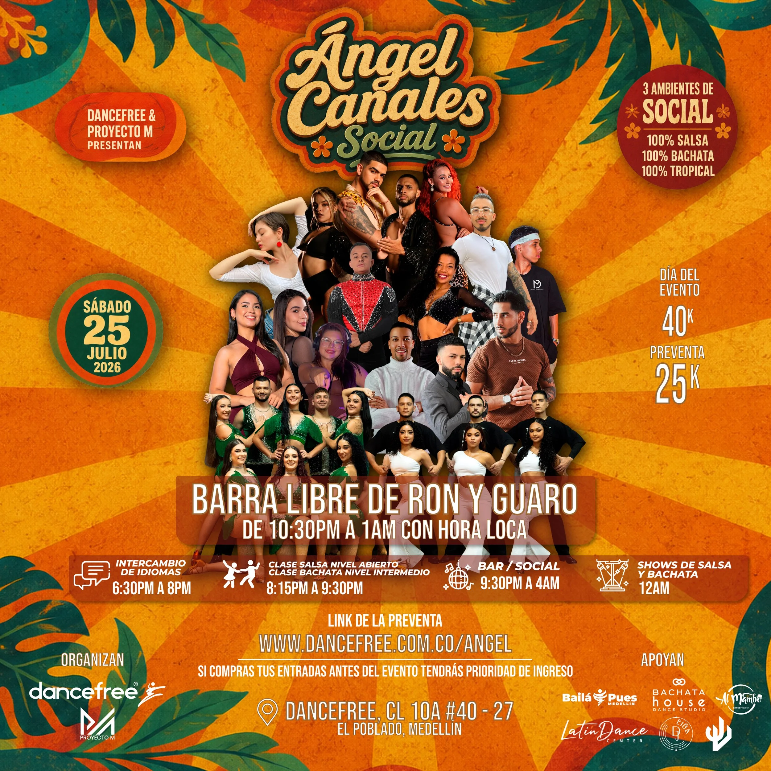 Social Ángel Canales y Barra Libre