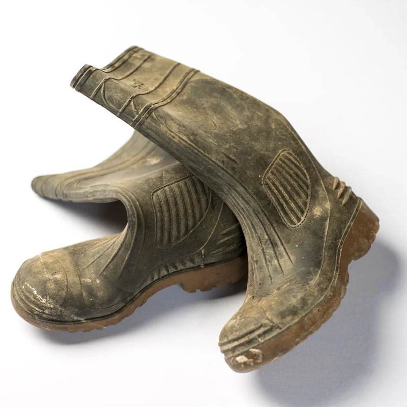 Work boots from the mines