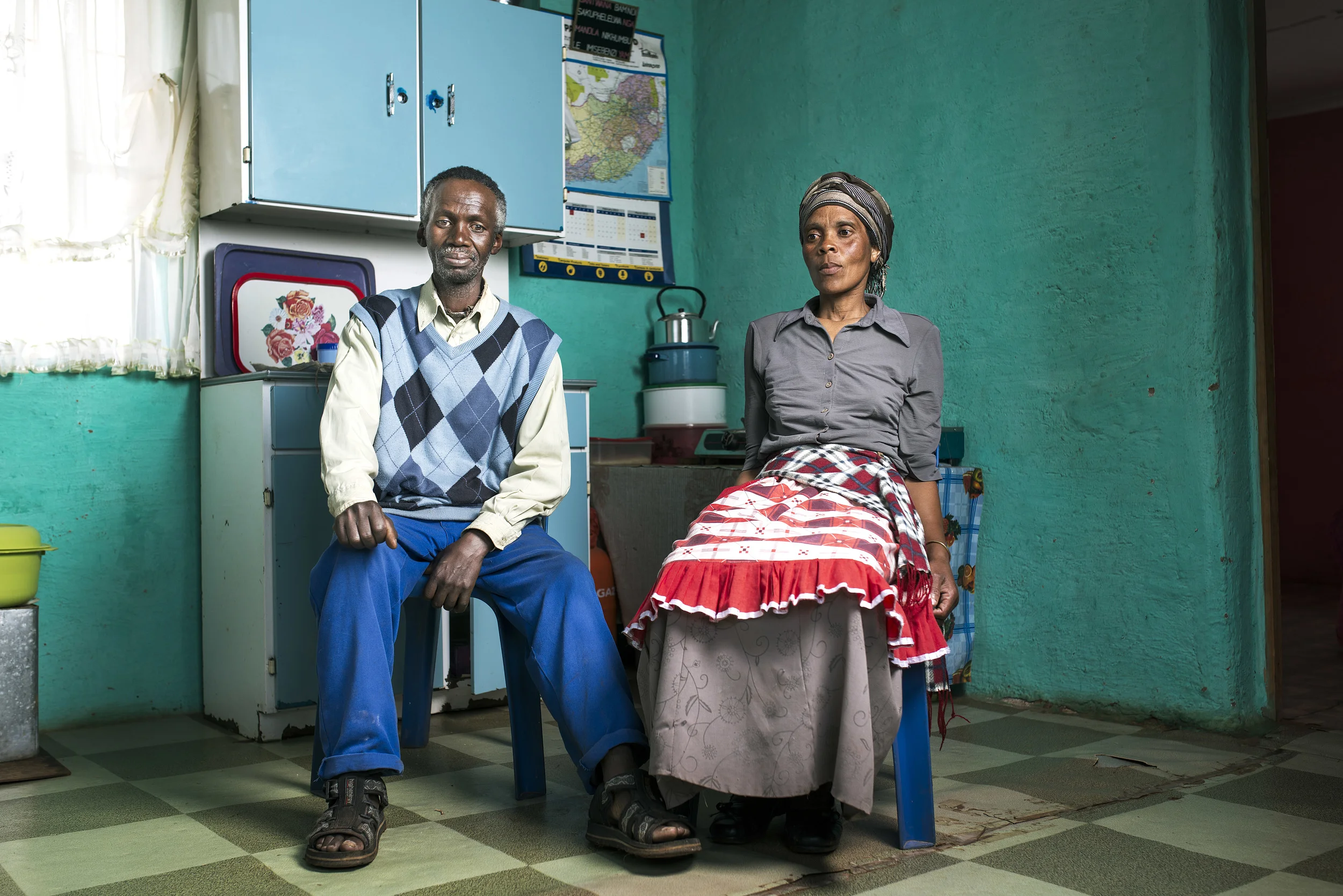 Kenneth and Nonuseko Nqose at home in Cofimvaba.