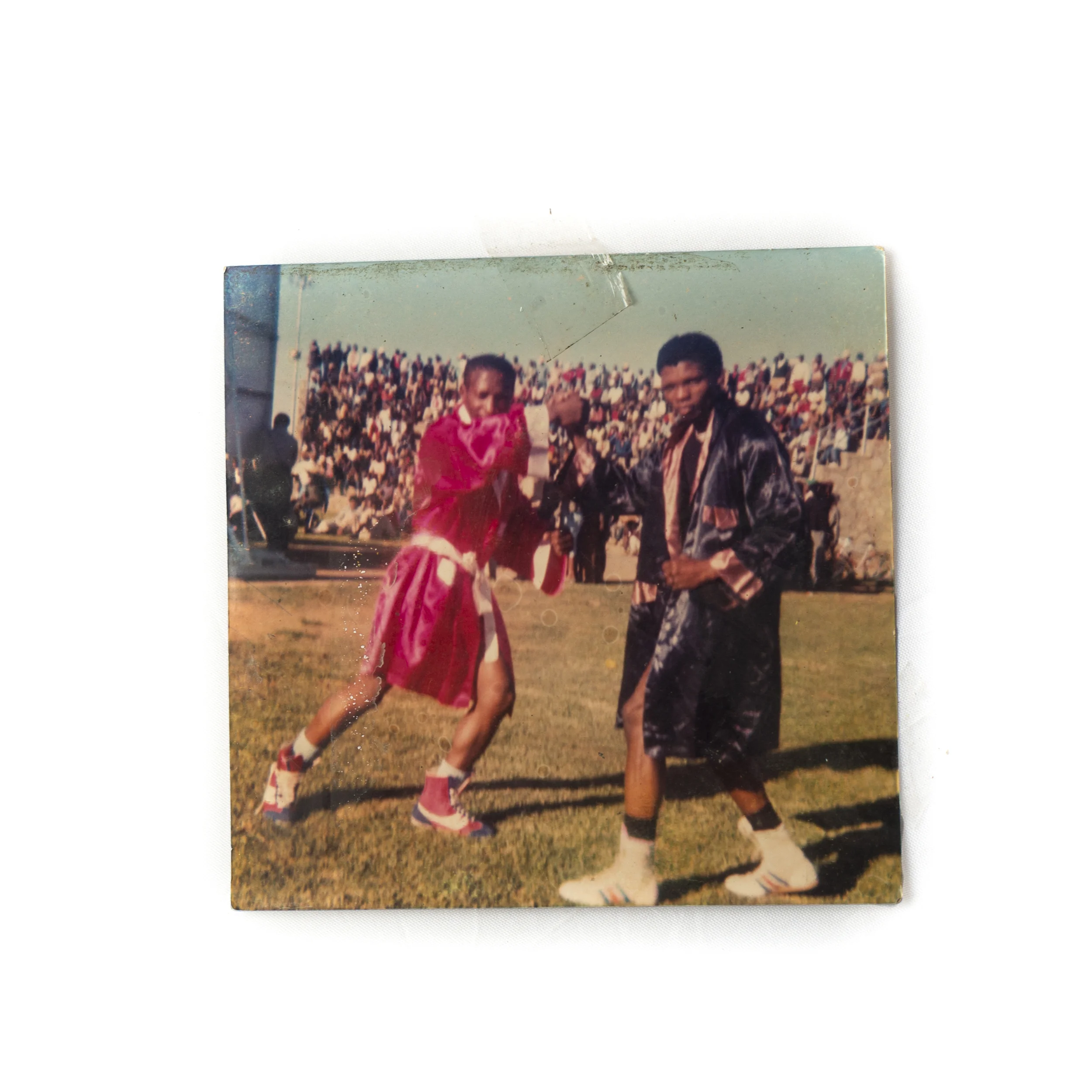 Zwelengaba "Fix" Mgidi (Right) in his days as a competitive boxer. 