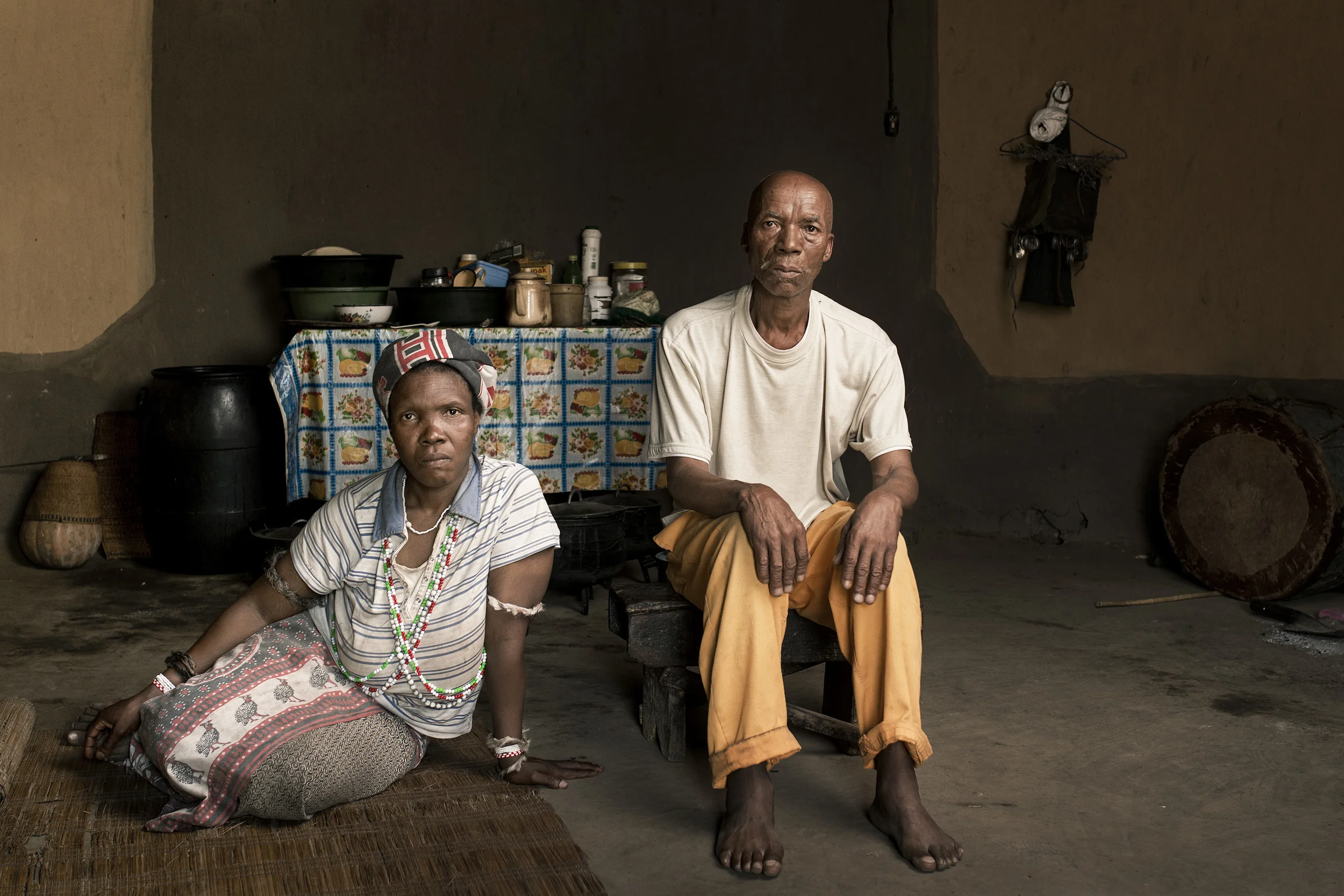 Tekeza & Nothembile Mdukisa at home. 