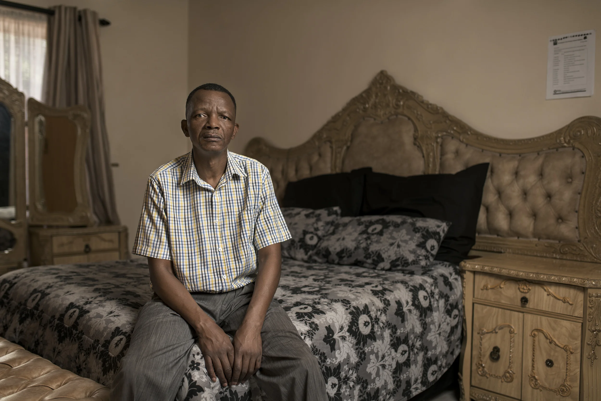 Mantso Mokoena at home in Welkom