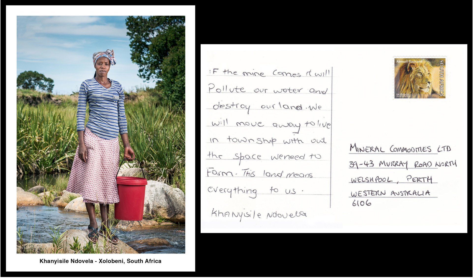 Khanyisile Ndovela - from the series 'Postcards from xolobeni', 2018