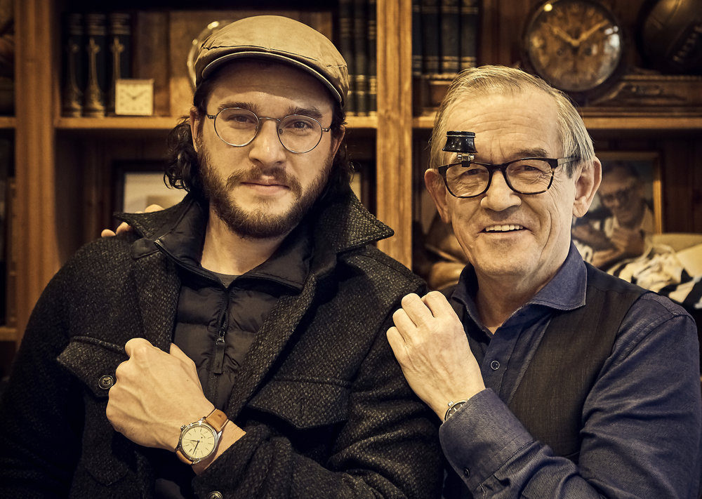 English actor and producer Kit Harington recently visited our workshop in downtown Reykjavik and met with our Master Watchmaker Gilbert O. Gudjonsson.