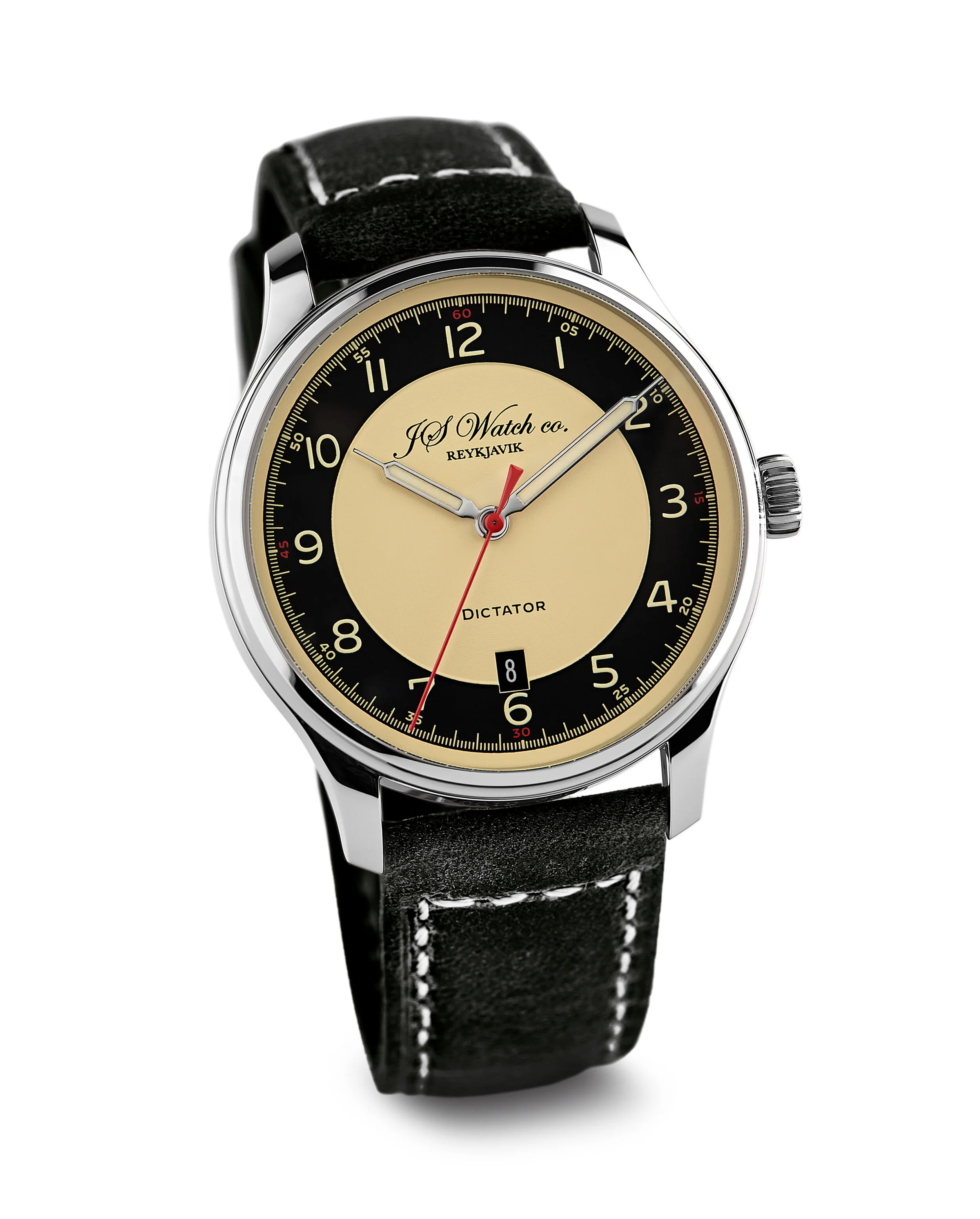Gilbert Dictator Black&Cream dial Vintage Calf strap