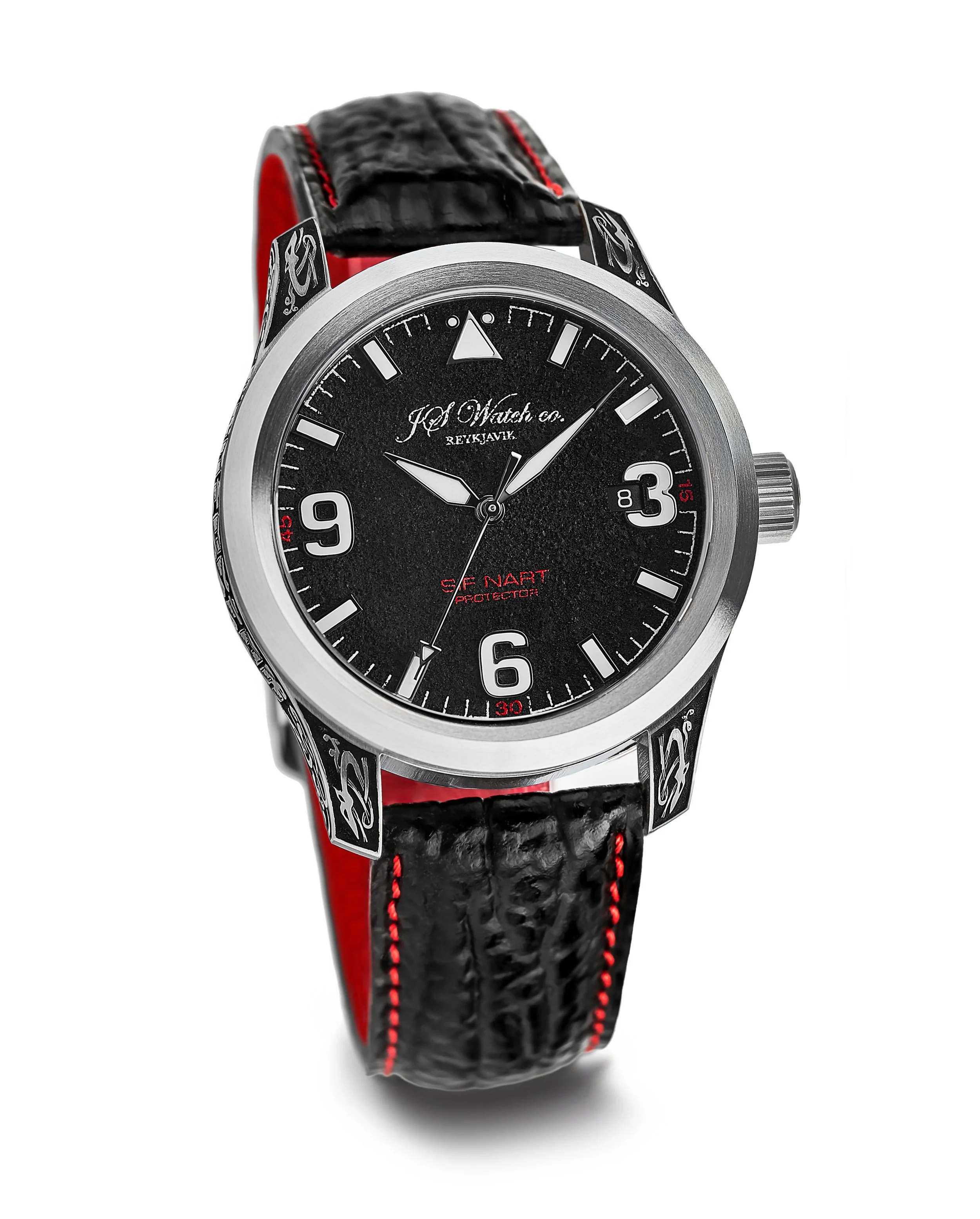 Sif NART Protector Volcano ash dial Black Shark strap