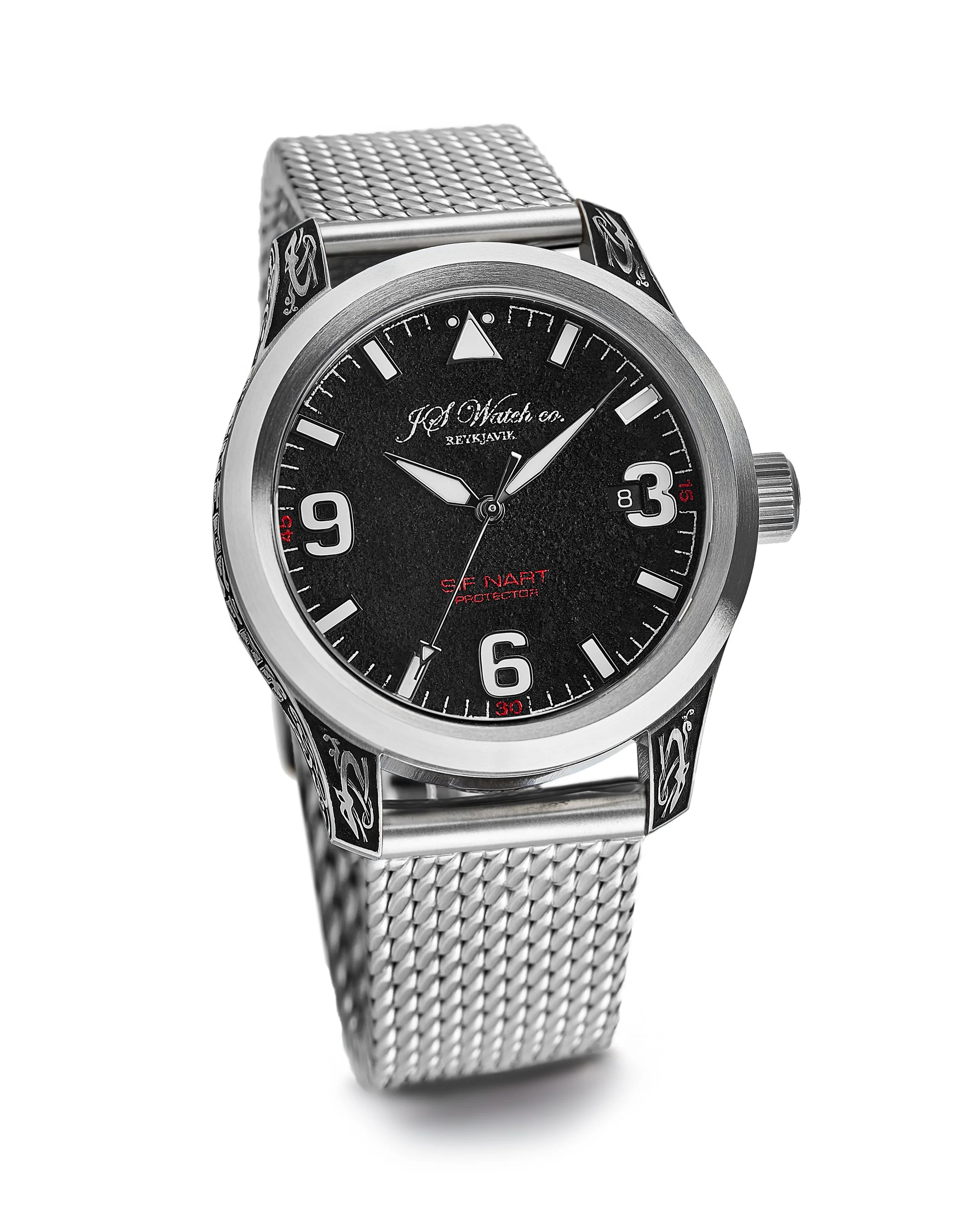 Sif NART Protector Volcano ash dial Stainless Steel strap
