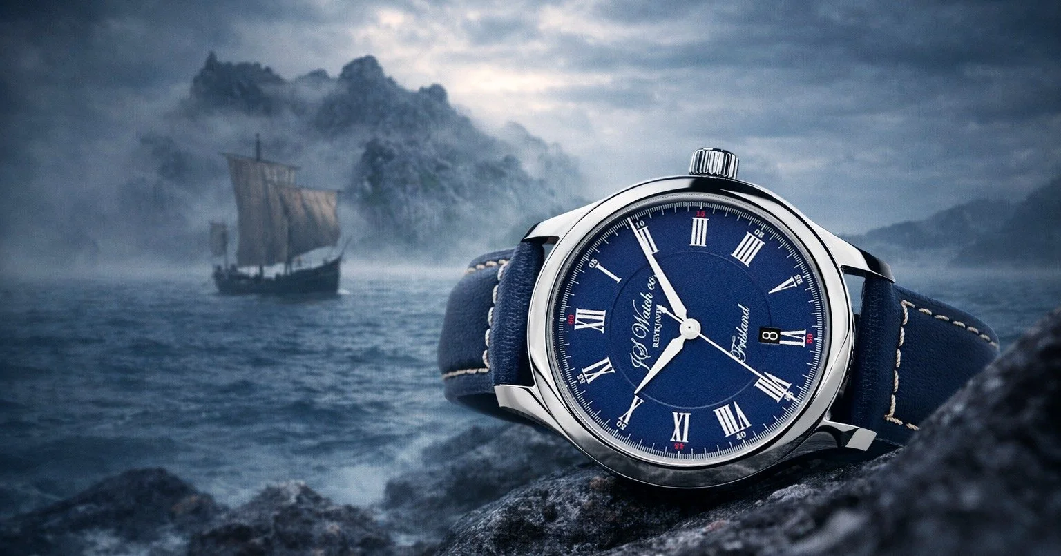 A story from the North Atlantic

We are pleased to introduce a new colour in our Frisland Classic collection.
A deep navy blue dial with a soft frosted finish, paired with white lancette style hands and classic Roman numerals. 

The Frisland collecti