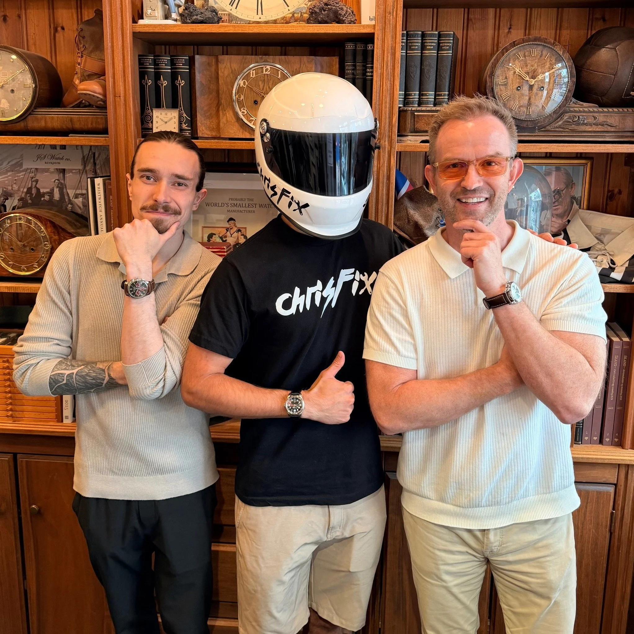 We had a very special visitor at the workshop last week!

It was a real pleasure to welcome ChrisFix to JS Watch Company Reykjavik. Chris is one of the world's best-known automotive YouTubers, helping millions of people learn how to repair and mainta