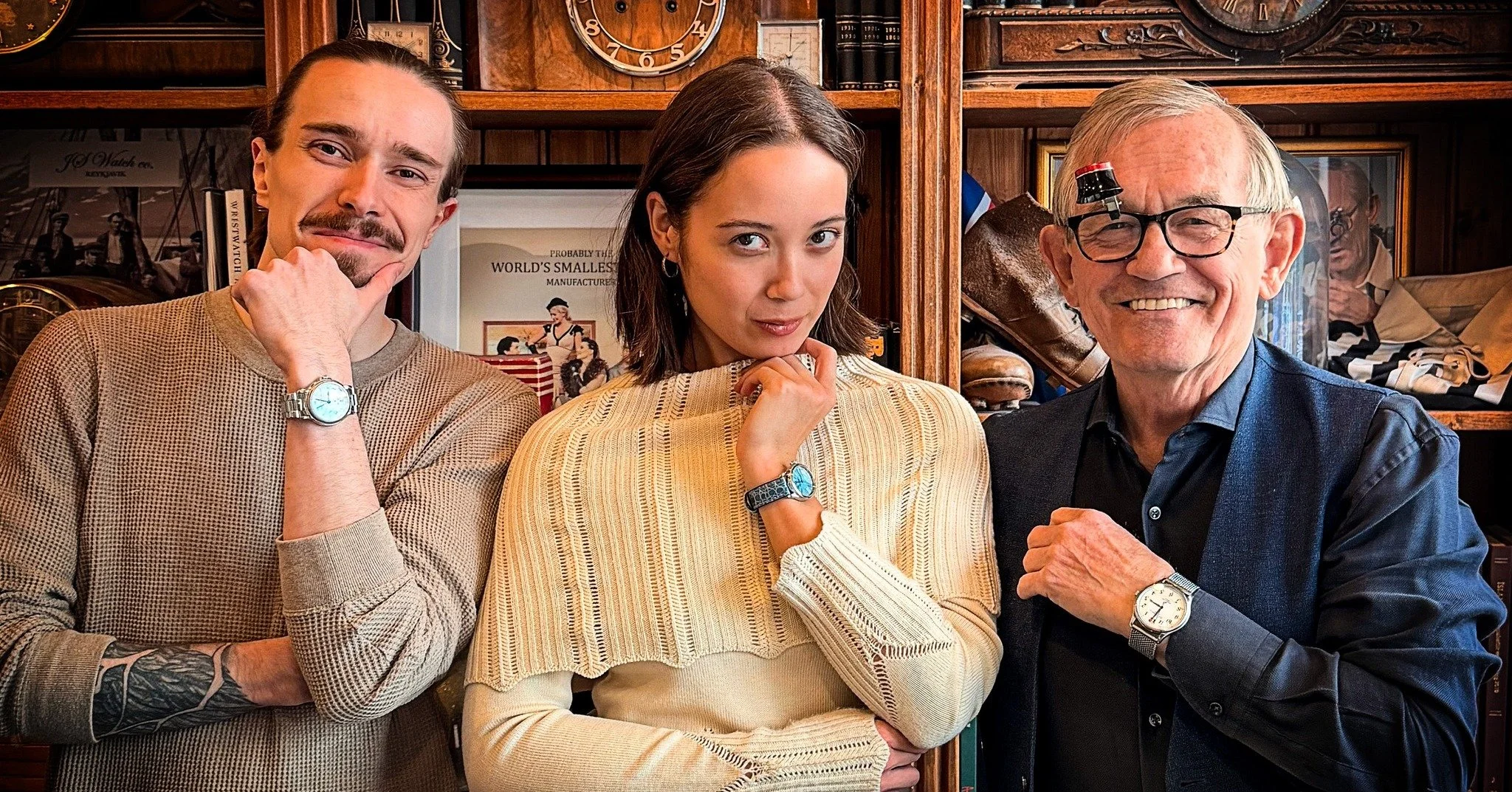 A Matter of Time ⏱️
We had a very special visitor at JS Watch when Icelandic singer, composer and two time Grammy winner Laufey stopped by during a short visit home to Reykjav&iacute;k.
And there was a rather nice coincidence. With her new album call