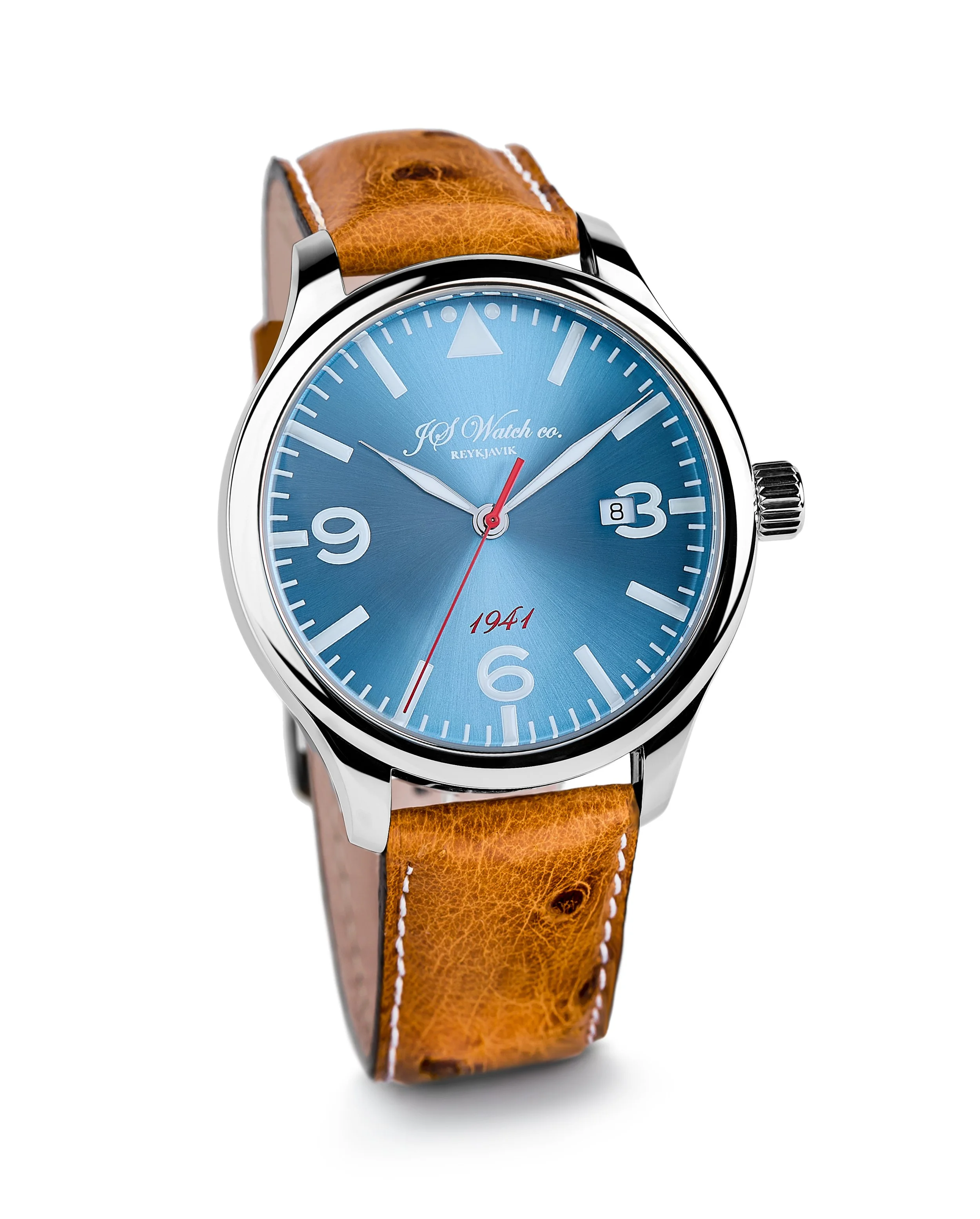 1941 Glacier Blue brown ostrich.jpg