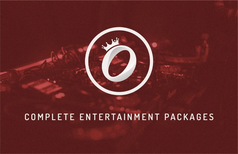 Promotional material for King O Music Services included flyers, graphics, stickers, videos and business cards.